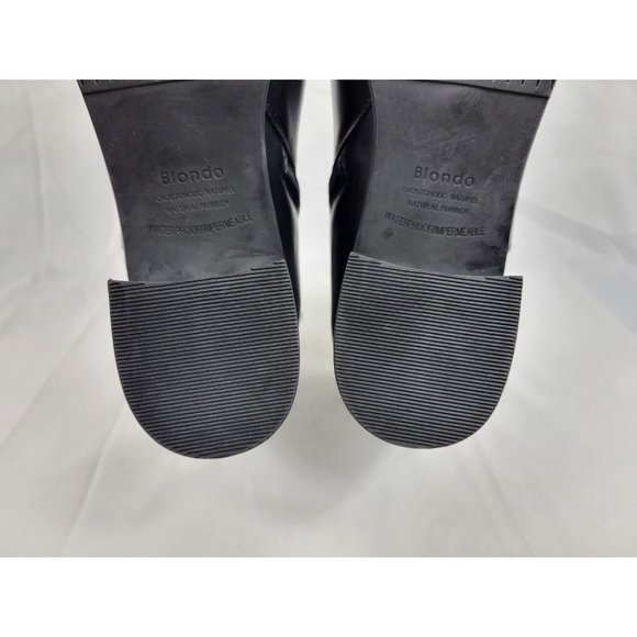 Blondo Elvina Waterproof Leather Zip Ankle Boots Womens Size 9 M Black B5768-017 - Picture 10 of 11